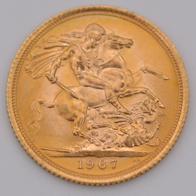 Lot 104F - A Gold Full Sovereign Elizabeth II 1967.