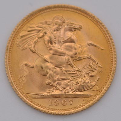 Lot 104G - A Gold Full Sovereign Elizabeth II 1967.