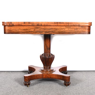 Lot 221 - William IV rosewood tea table