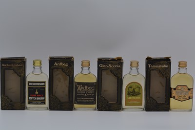 Lot 83 - Cumbrae Supply Co, four Regional single malt whisky miniatures, circa 1980s