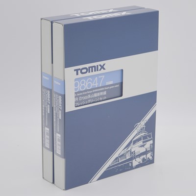 Lot 621 - Tomix Japan N gauge model railways, 98647 (x2) J.R. series 0-7000 Sanyo Shinkansen
