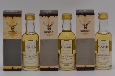 Lot 111 - Gordon & MacPhail Cask Strength - Port Ellen 1980, three bottlings