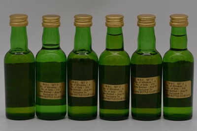 Lot 41 - James MacArthur / Mini Bottle Club - Set 2 - six limited edition whisky miniature bottlings