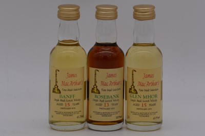 Lot 44 - James MacArthur / Mini Bottle Club - Set 5 - three limited edition whisky miniature bottlings
