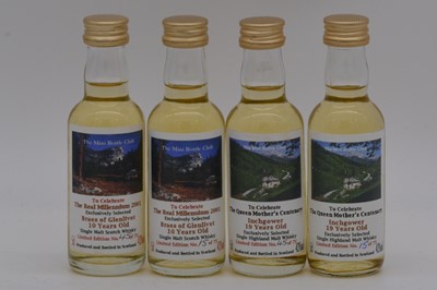 Lot 47 - Mini Bottle Club - Four limited edition commemorative bottlings