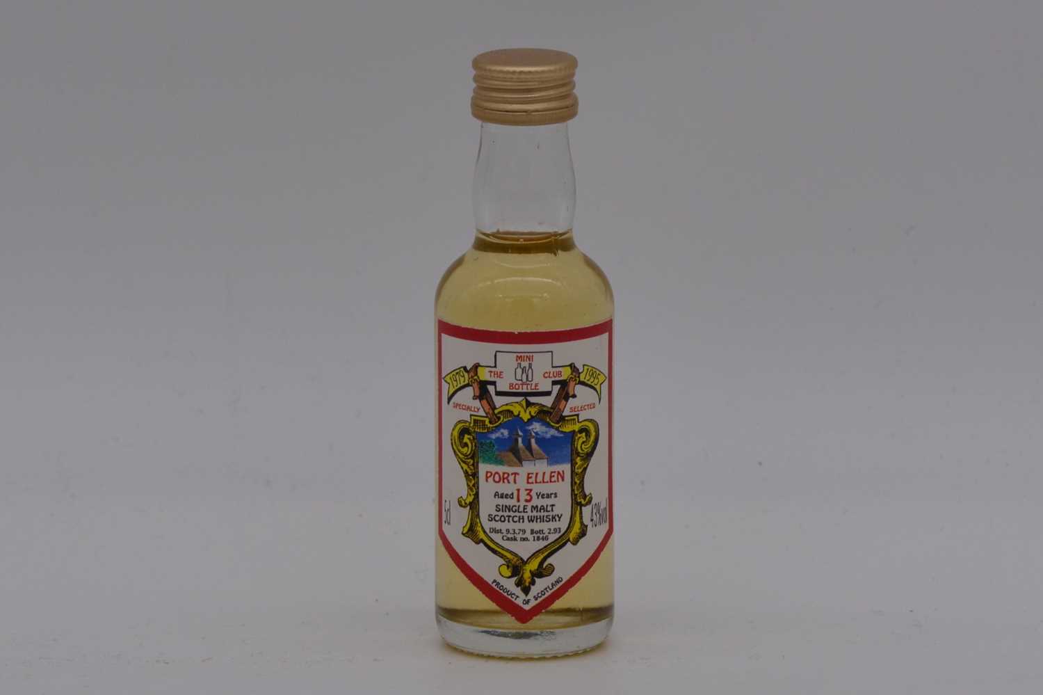 Lot 50 - Mini Bottle Club - Port Ellen 1979, 13 year old, Single Cask