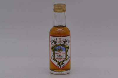 Lot 51 - Mini Bottle Club - Macallan 20 year old, limited edition bottling
