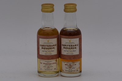 Lot 106 - Gordon & MacPhail, Centenary Reserve - St Magdalene 1980 and Balblair 1973