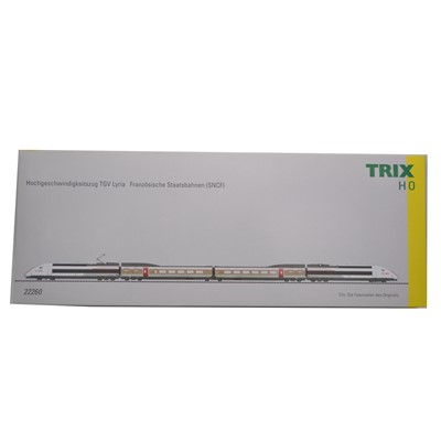 Lot 54 - Trix HO gauge model railways set ref 22260 TGV Lyria high-speed train SNCF