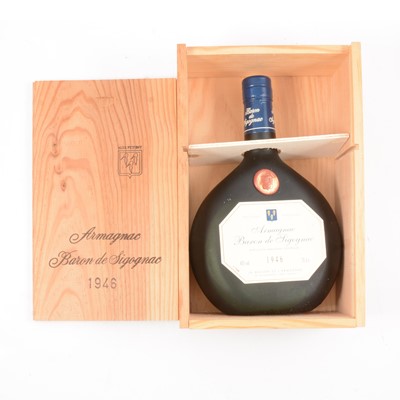 Lot 88A - Armagnac Baron de Sigognac 1946.