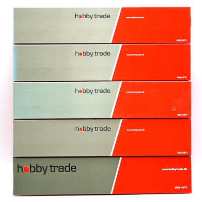 Lot 110 - Five Hobby Trade HO gauge model railway double-decker passenger coaches