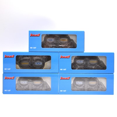 Lot 118 - Jouef HO gauge model railway tanker wagons, ref HJ6095 Wagon silco Ucs EVS SNCF (x5).