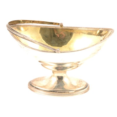 Lot 57 - George III silver sugar basket, Hester Bateman, London 1789
