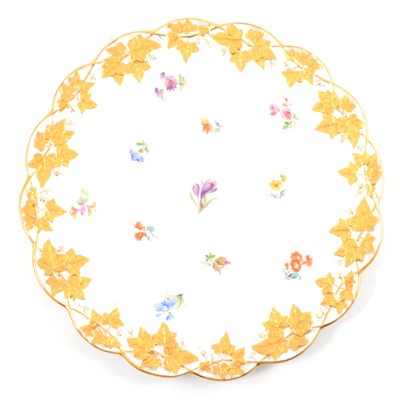 Lot 32 - Meissen porcelain platter.