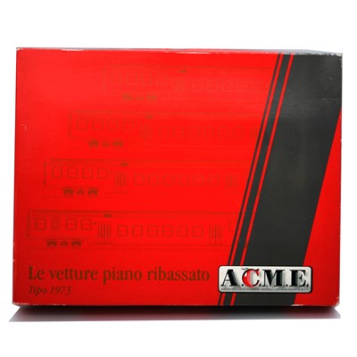 Lot 138 - ACME HO gauge model railways, coach set ref 50052 Carrozze Tipo 1973 XMPR, boxed.