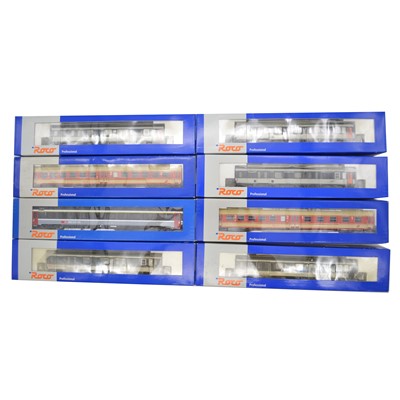 Lot 179 - Eight Roco HO gauge model railway passenger coaches.