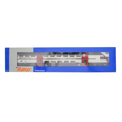 Lot 180 - Roco HO gauge model railway bi-level driving passenger coach ref 45464 SSB, boxed.