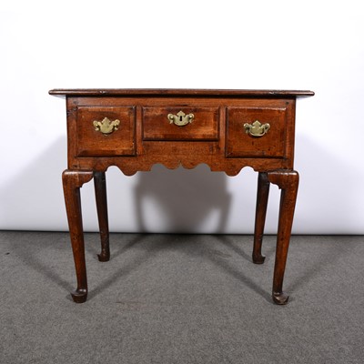 Lot 211 - George III joined oak lowboy