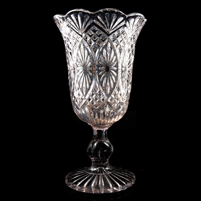 Lot 46 - Pair of Royal Brierley glass candlesticks, champagne flutes, wine glasses, and other glasswares.