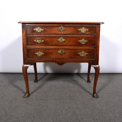 Lot 212 - George III oak side table