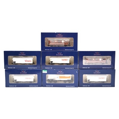 Lot 121 - Seven Liliput Bachmann HO gauge model railway vans