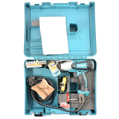 Lot 280 - Makita TD0101 impact driver, Makita DGA463Z 115mm cordless angle grinder.