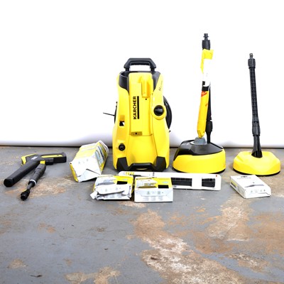 Lot 224 - Karcher K4 jet wash with accessories