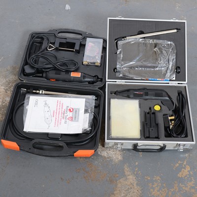 Lot 271 - Powercraft, Challenger, Workshop Dremel styled grinders and accessories.