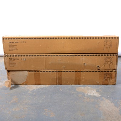 Lot 252 - Three mobile work benches.