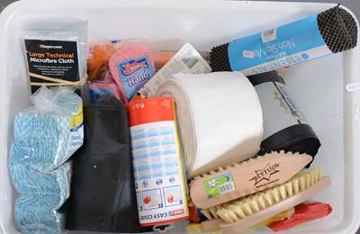 Lot 265 - Two boxes of various cleaning equipment.