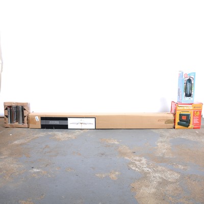 Lot 226 - Ecru parasol, Marksman gas heater and a Lloytron insect killer.