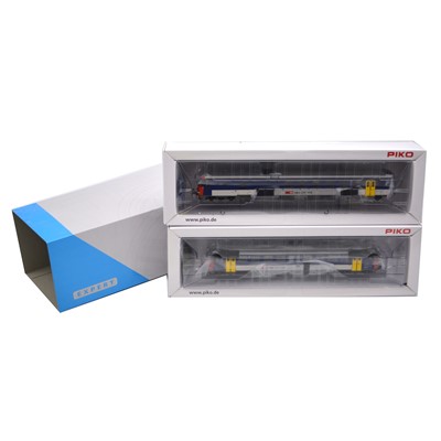 Lot 257 - Piko Expert HO gauge model railway locomotive set, ref 96830 ABB Stauerwagen BDt EWII