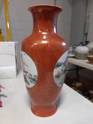 Lot 13 - Pair of Chinese porcelain vases