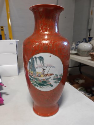 Lot 13 - Pair of Chinese porcelain vases