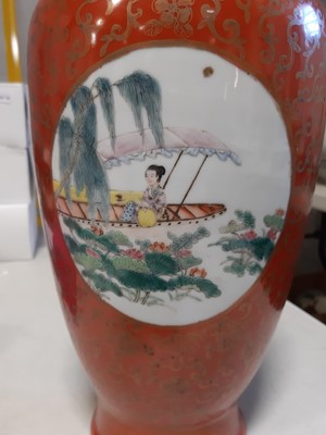 Lot 13 - Pair of Chinese porcelain vases