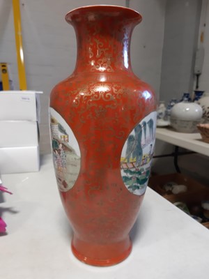 Lot 13 - Pair of Chinese porcelain vases