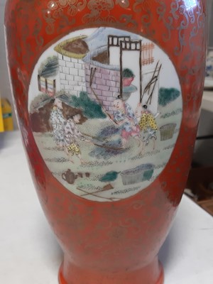 Lot 13 - Pair of Chinese porcelain vases