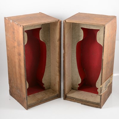 Lot 13 - Pair of Chinese porcelain vases