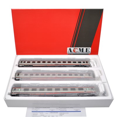 Lot 501 - ACME HO railway 3-car passenger set ref 70027 Eurostar City FS-Trenitalia ESCI ep VI