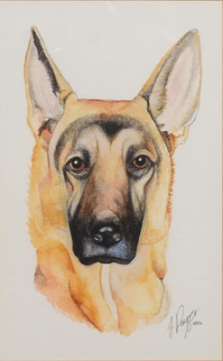 Lot 208 - Two African watercolours by Momso, other pictures