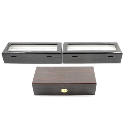 Lot 96 - Three watch boxes.