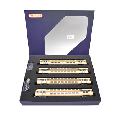 Lot 343 - Vitrains HO gauge model railway 4-car set, ref 1007 VB2N orange, 1988/95 SNCF, double-decker