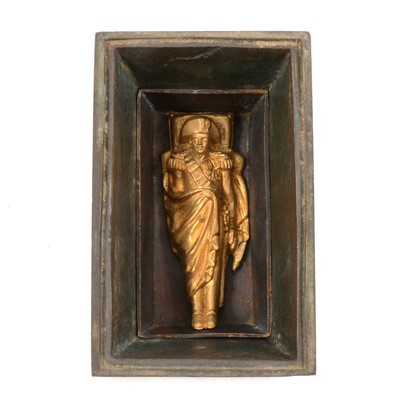 Lot 76 - French bronze encrier, designed as Napoleon's sarcophagus