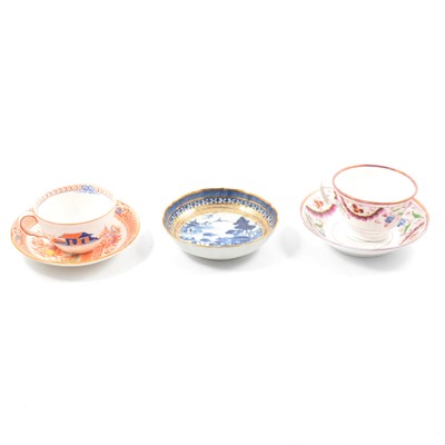 Lot 55 - A collection of Victorian and other cups and saucers, mugs