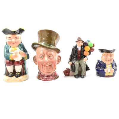 Lot 35 - Beswick character jugs, various musical character jugs, etc