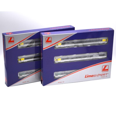 Lot 367 - Lima Expert HO gauge model railway 3-car sets, two ref HL460 ETR 610.04, FS-Trenitalia