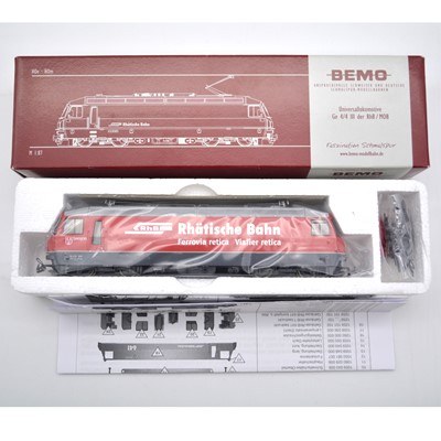 Lot 504 - Bemo HOe model railway locomotive ref 1259 164 RhB Ge 4/4 III 644, boxed.