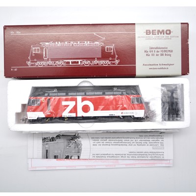 Lot 507 - Bemo HOe model railway locomotive ref 1262 471 zb HGe 4/4 101 961 'Horw'