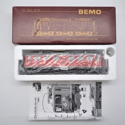 Lot 511 - Bemo HOe model railway locomotive ref 1254 141 RhB Ge 6/6 II 701 'Reatia'