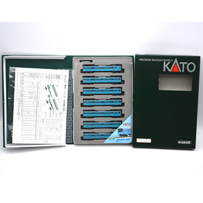 Lot 681 - Kato N gauge model railway 7-car pack, ref 10-373 JR 201 series electric car